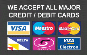 We accept all major credit cards